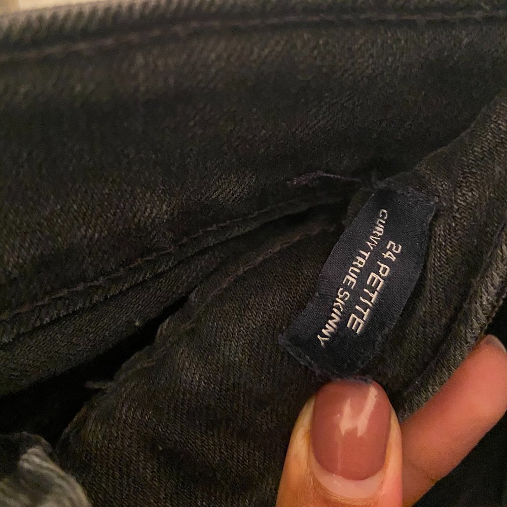 NWOT Gap Skinny Jeans (Dark Grey/Distressed Black)